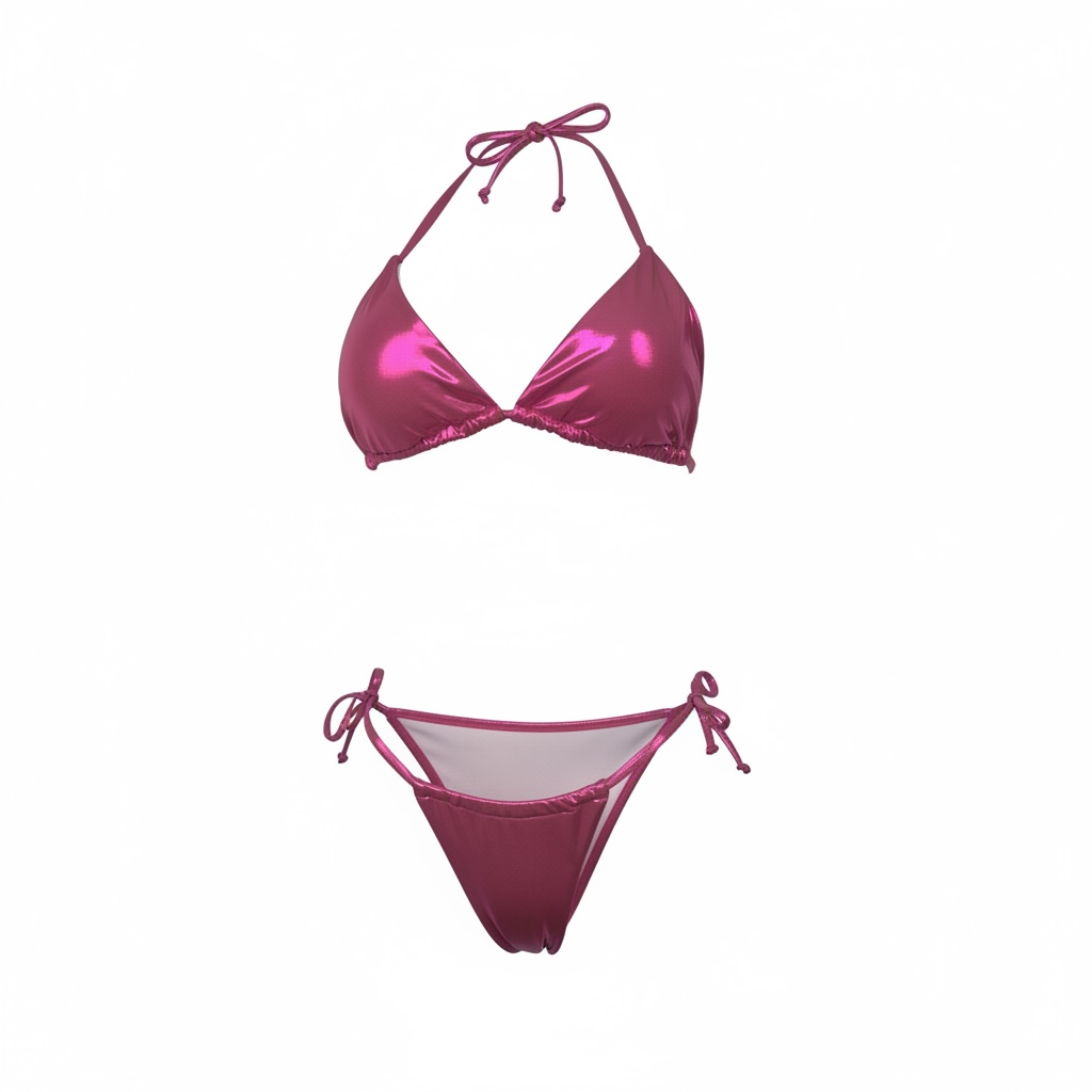 Karol Metallic 3 Piece Swim Set