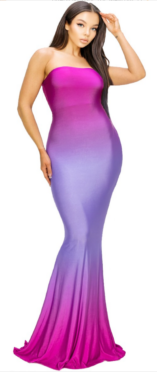 Vestido de sirena de lujo